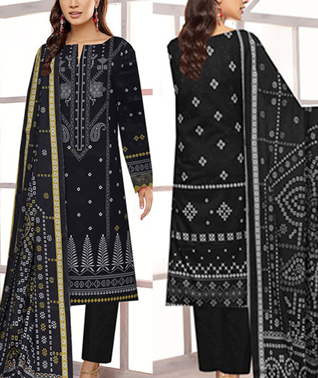 Noor Jahan Lakhany Lawn'24 Vol-1 (Black)