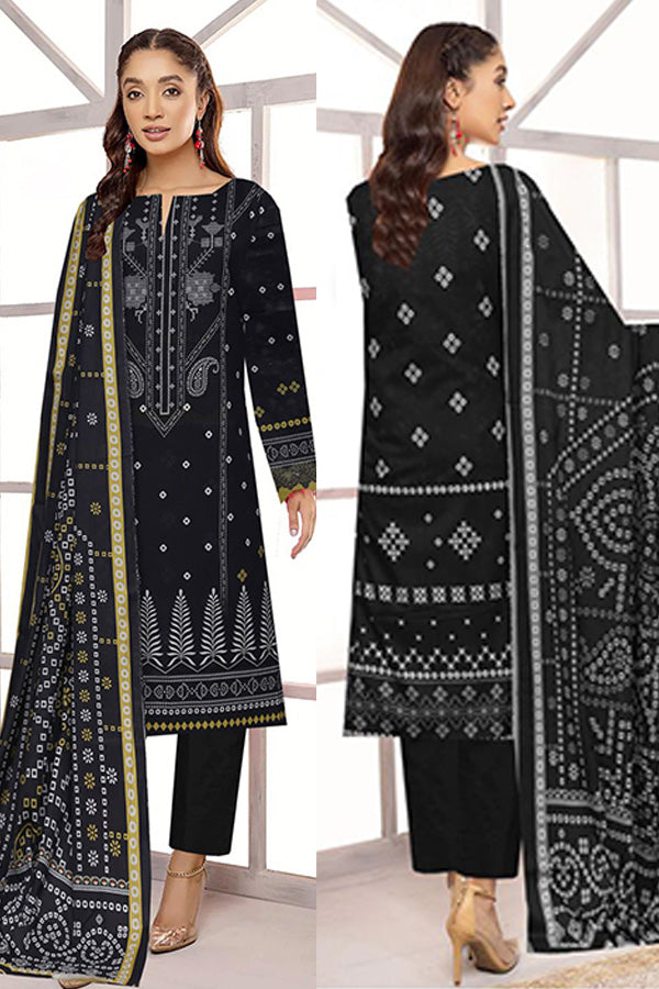 Noor Jahan Lakhany Lawn'24 Vol-1 (Black)