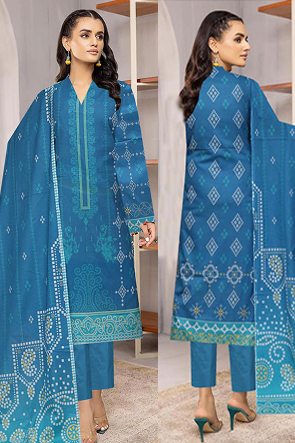 Noor Jahan Lakhany Lawn'24 Vol-1 (Ferozi)
