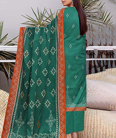 Noor Jahan Lakhany Lawn'24 Vol-1 (Green)