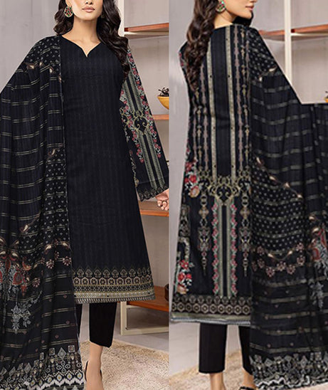 Noor Jahan Lakhany Lawn'24 Vol-1 (Jet Black)