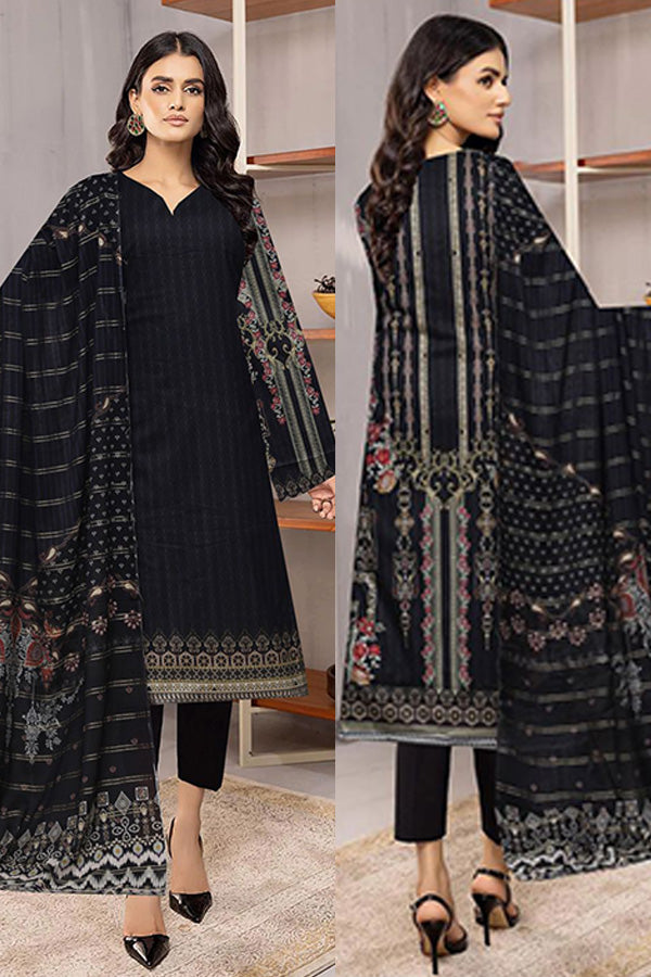 Noor Jahan Lakhany Lawn'24 Vol-1 (Jet Black)