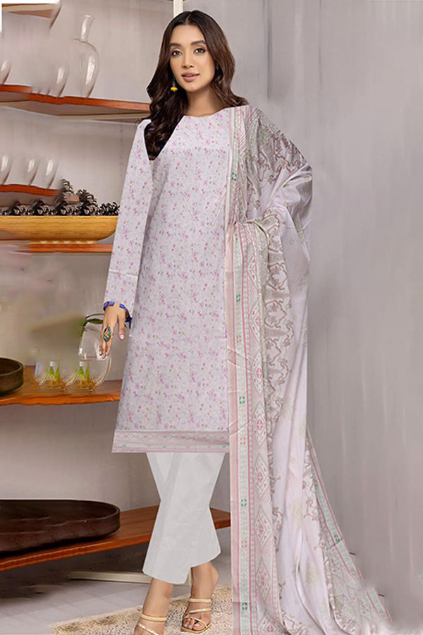 Noor Jahan Lakhany Lawn'24 Vol-1 (Off White)