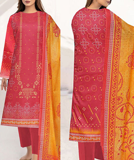 Noor Jahan Lakhany Lawn'24 Vol-1 (Sh Pink)