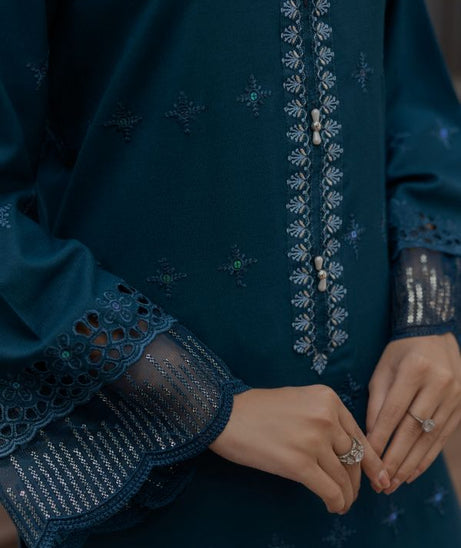 Noor Jahan Monal Velvet Shawl`25 D#2