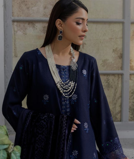 Noor Jahan Monal Velvet Shawl`25 D#8