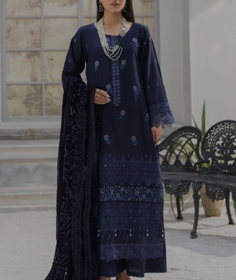 Noor Jahan Monal Velvet Shawl`25 D#8