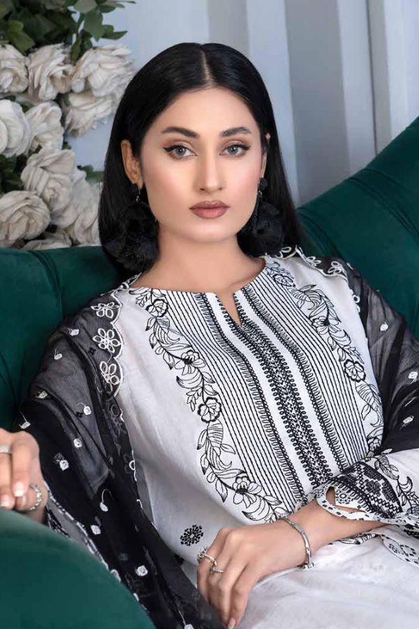 Noor Jahan Mushq Lawn`24 (M White)