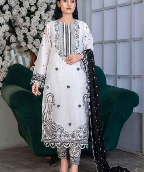 Noor Jahan Mushq Lawn`24 (M White)