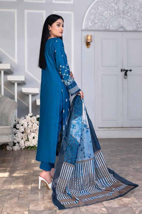 Noor Jahan Mushq Lawn`24 (Blue)