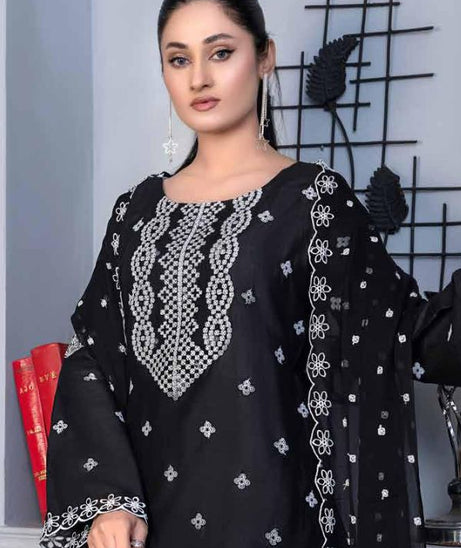 Noor Jahan Mushq Lawn`24 (Jet Black)
