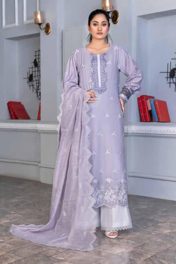 Noor Jahan Mushq Lawn`24 (S Grey)