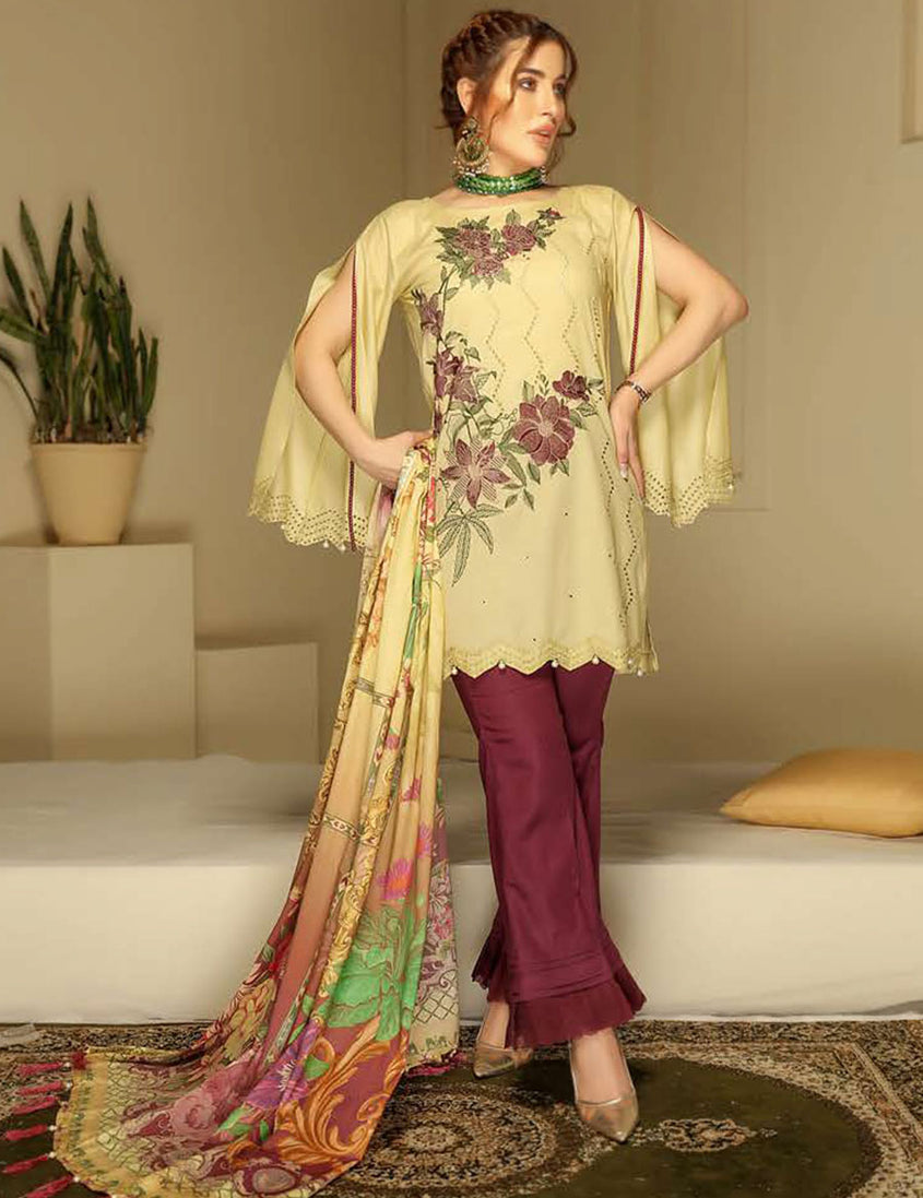 Nouratan Chikankari M/Lawn`21 D#04