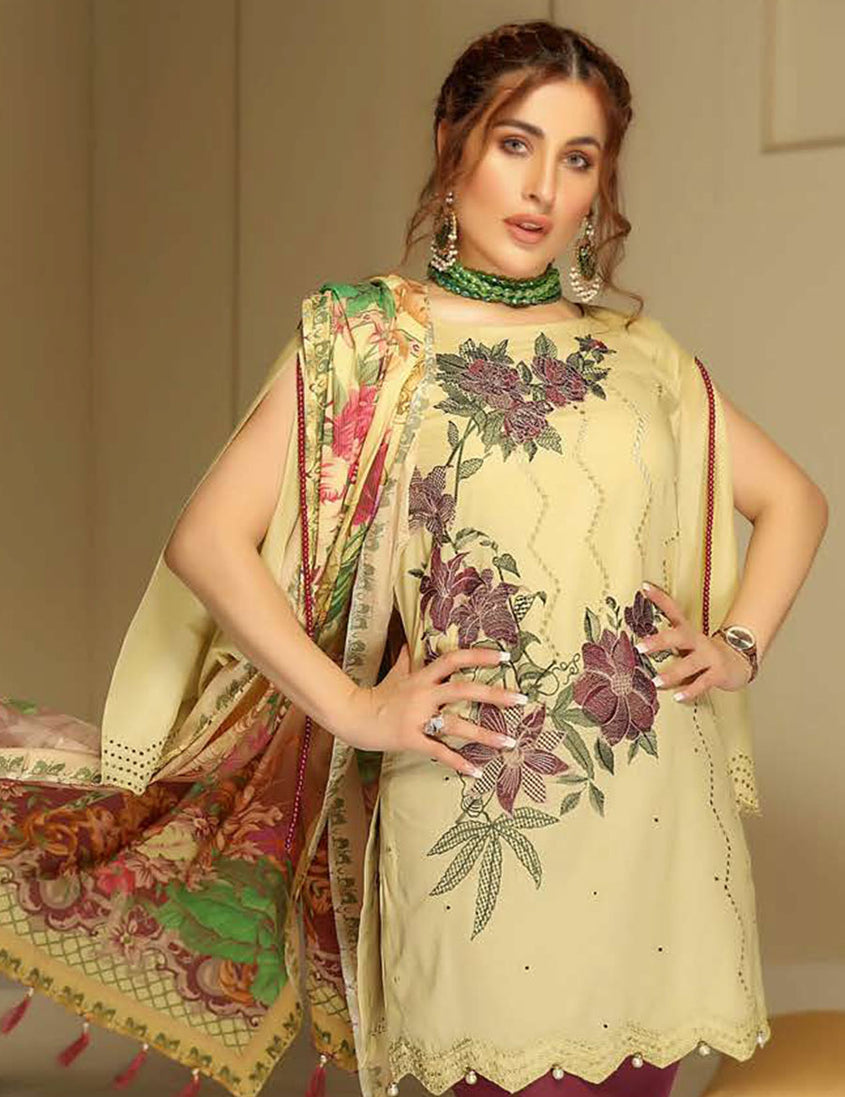 Nouratan Chikankari M/Lawn`21 D#04