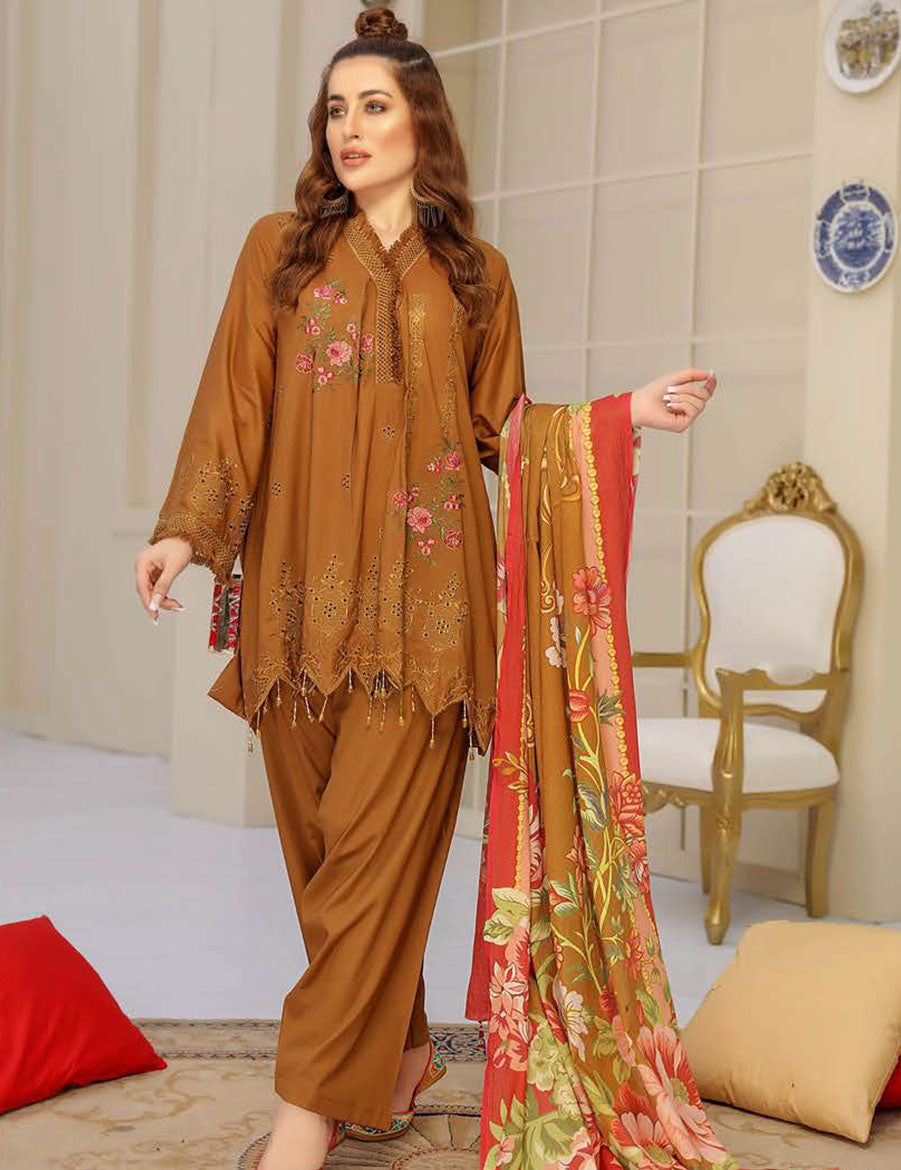 Nouratan Chikankari M/Lawn`21 D#07