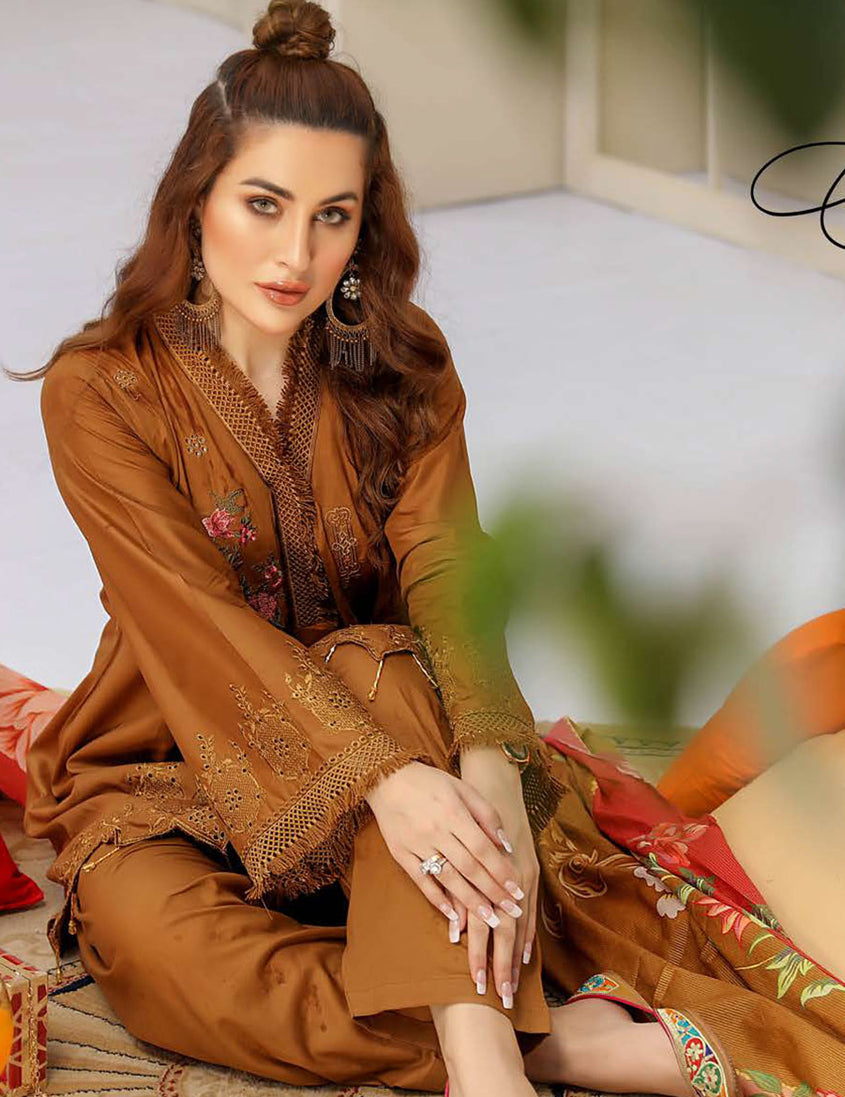 Nouratan Chikankari M/Lawn`21 D#07