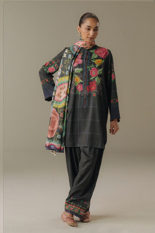 Coco By Zara Shahjahan Prints V-5`25 (D#5A)