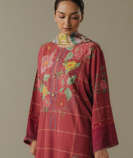 Coco By Zara Shahjahan Prints V-5`25 (D#5B)