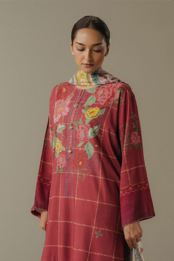 Coco By Zara Shahjahan Prints V-5`25 (D#5B)