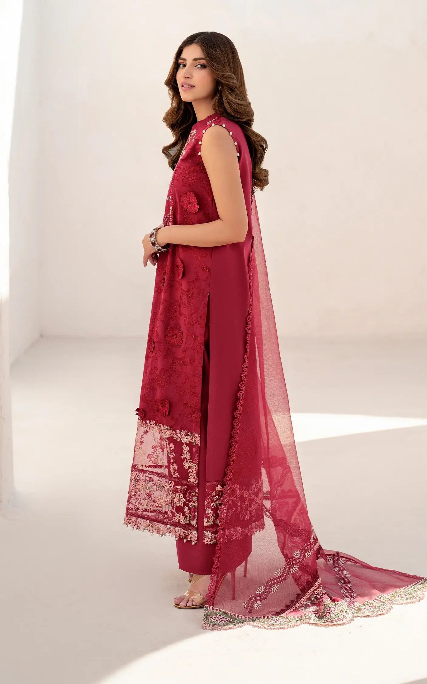 Asifa & Nabeel Azalia Luxury Lawn'25 Opium (AZL25-02)