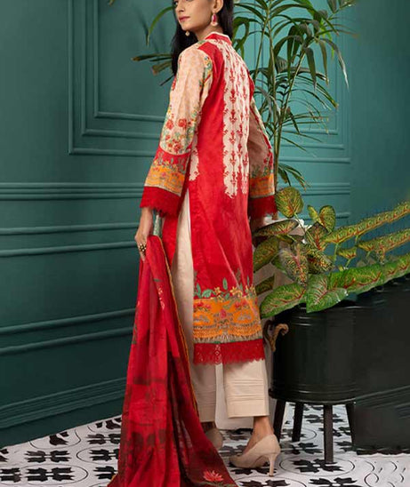 Orchid Digital Print Lawn'22 Peach