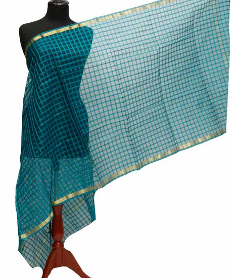Organza Check Dupatta D#A