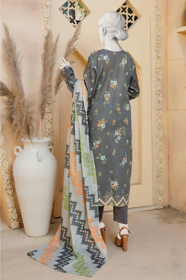 Oriens Digital Print Lawn`25 D#803 (D Grey)