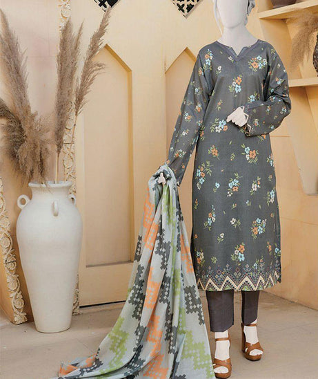 Oriens Digital Print Lawn`25 D#803 (D Grey)