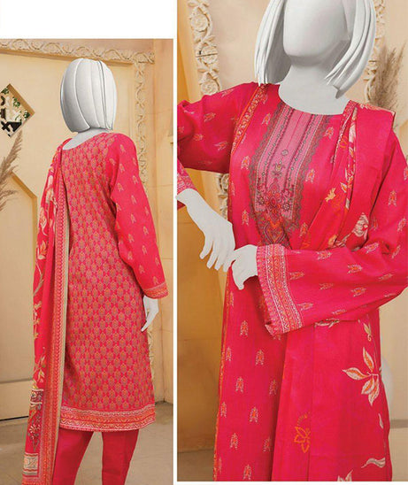 Oriens Digital Print Lawn`25 D#804 (SH Pink)