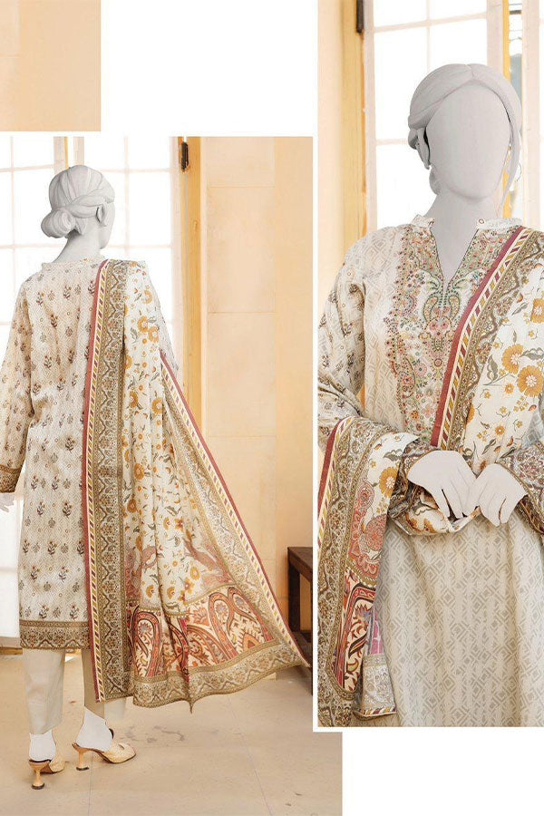 Oriens Digital Print Lawn`25 D#805 (S Grey)