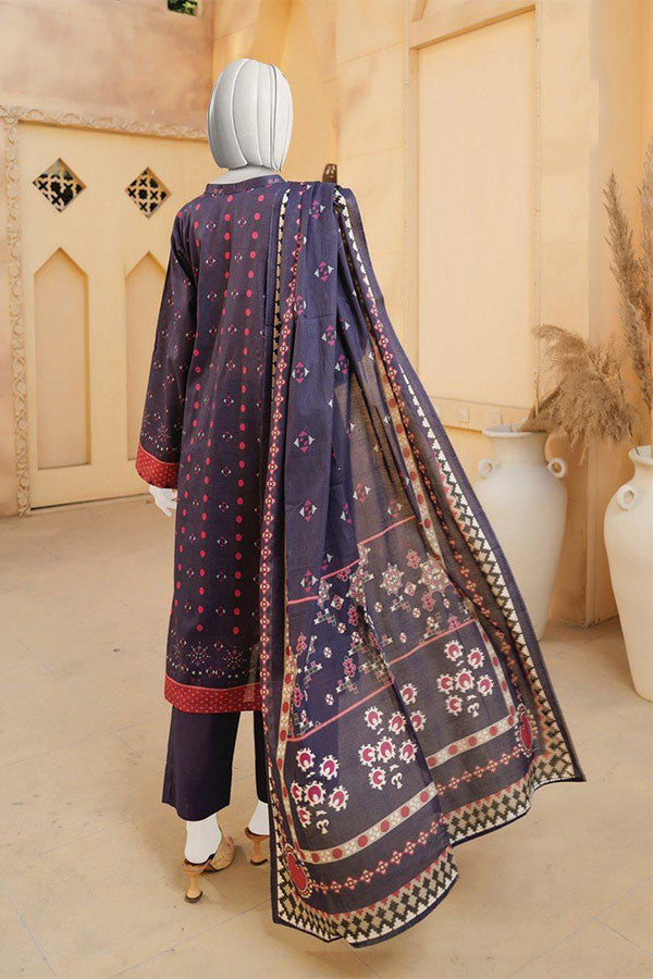 Oriens Digital Print Lawn`25 D#807 (Nevy)