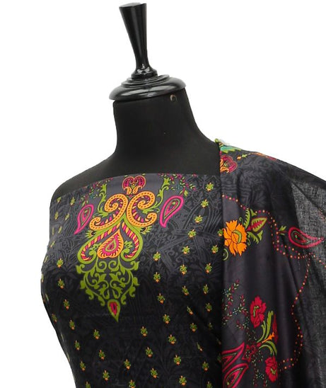 Oriens Print Lawn`21 D#901 (Black)