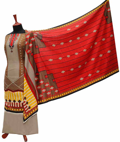 Oriens Print Lawn`21 D#902 (Brown)