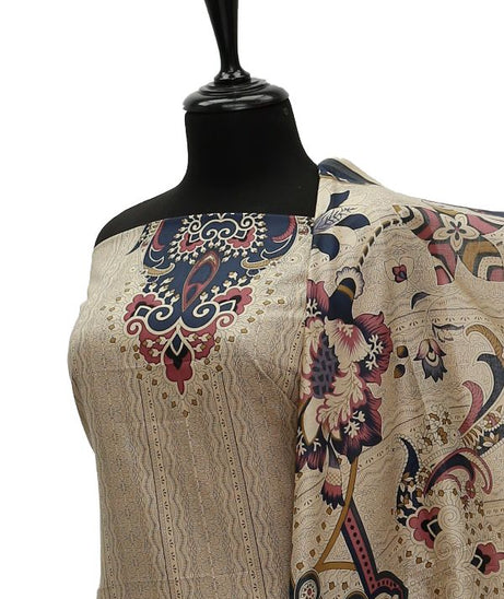 Oriens Print Lawn`21 D#904 (Blue)