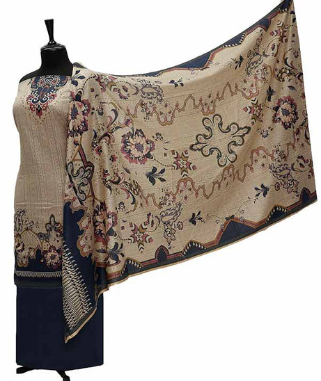 Oriens Print Lawn`21 D#904 (Blue)