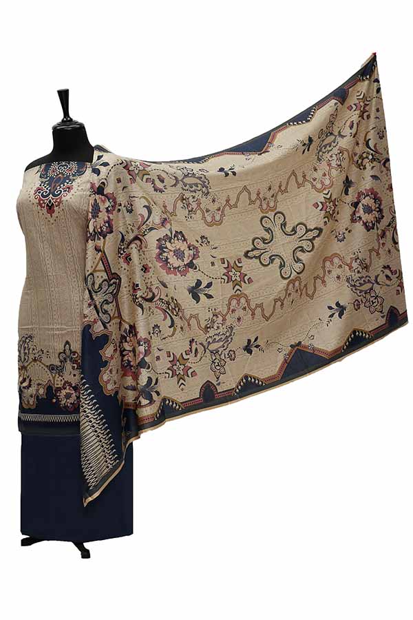 Oriens Print Lawn`21 D#904 (Blue)