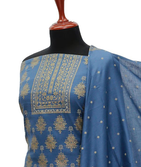 Oriens Print Lawn`21 D#905 (Blue Grey)