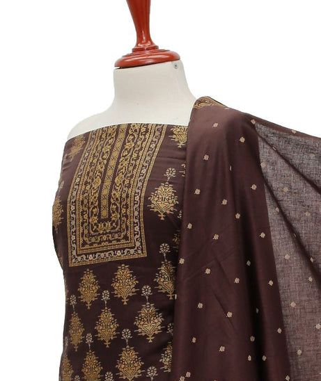 Oriens Print Lawn`21 D#905 (Chocolate)