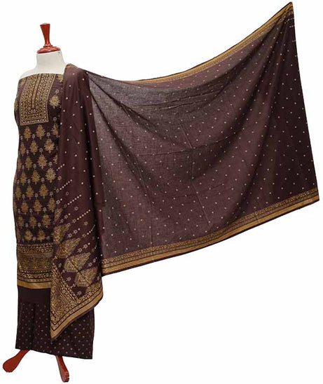 Oriens Print Lawn`21 D#905 (Chocolate)