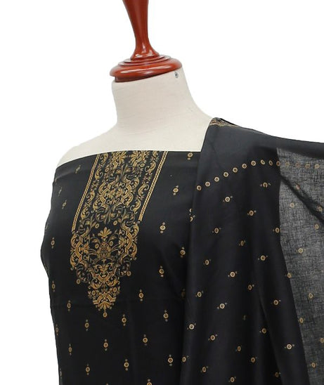 Oriens Print Lawn`21 D#906 (Black)