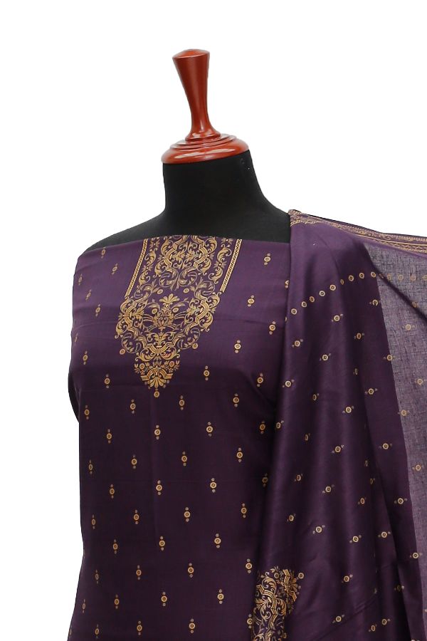 Oriens Print Lawn`21 D#906 (Purple)