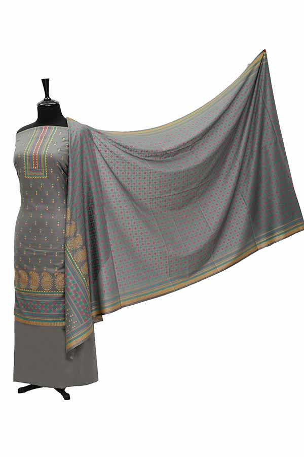 Oriens Print Lawn`21 D#908 (Grey)