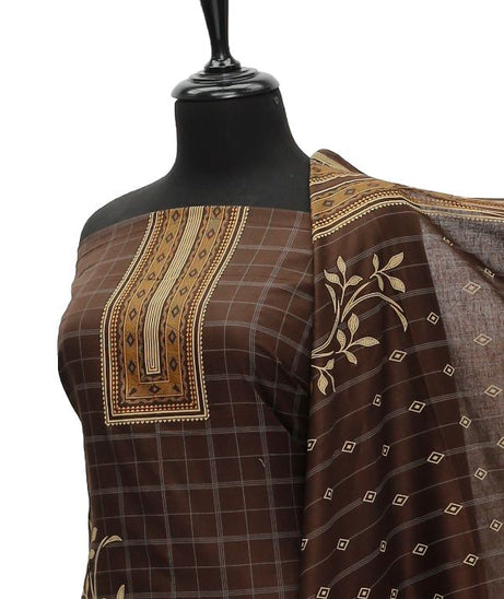 Oriens Print Lawn`21 D#909 (Ch Brown)