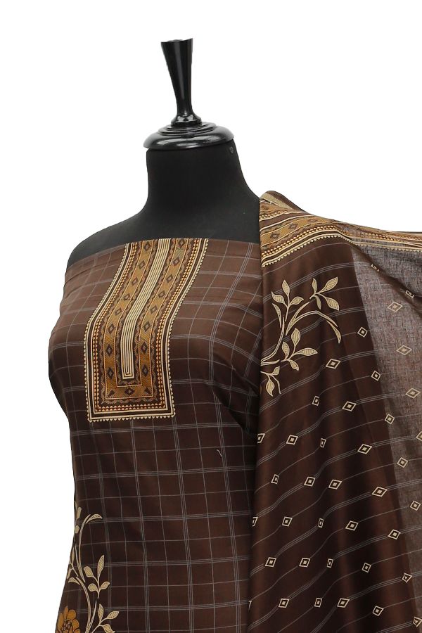 Oriens Print Lawn`21 D#909 (Ch Brown)