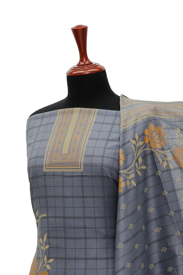 Oriens Print Lawn`21 D#909 (Grey)