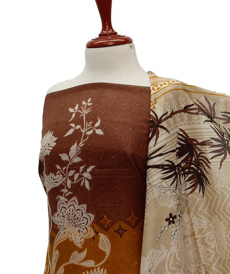 Oriens Print Lawn`21 D#910 (Ch Brown)