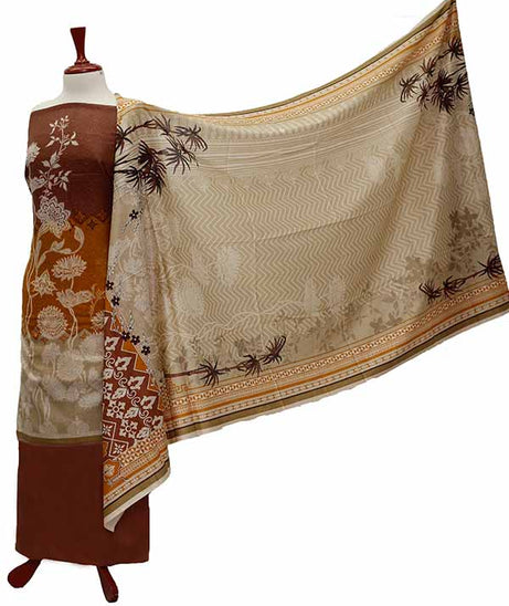 Oriens Print Lawn`21 D#910 (Ch Brown)
