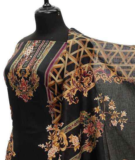 Oriens Print Lawn`21 D#911 (Brown)