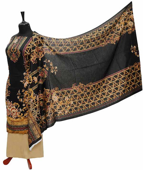 Oriens Print Lawn`21 D#911 (Brown)