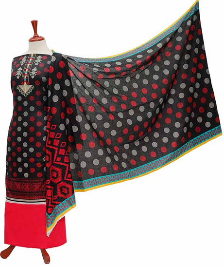 Oriens Print Lawn`21 D#912 (Red)